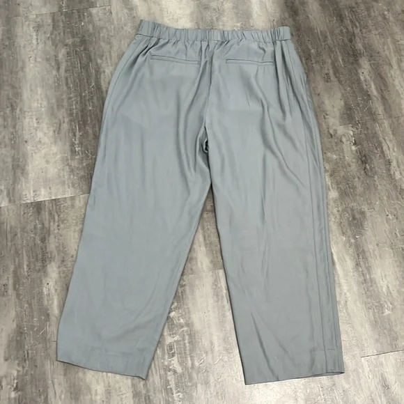 Vince NWT Pleated Dress Pants Size XL Gray 100% Viscose - Picture 4 of 9